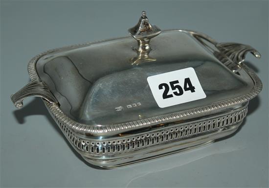 Carrington & Co silver butter dish